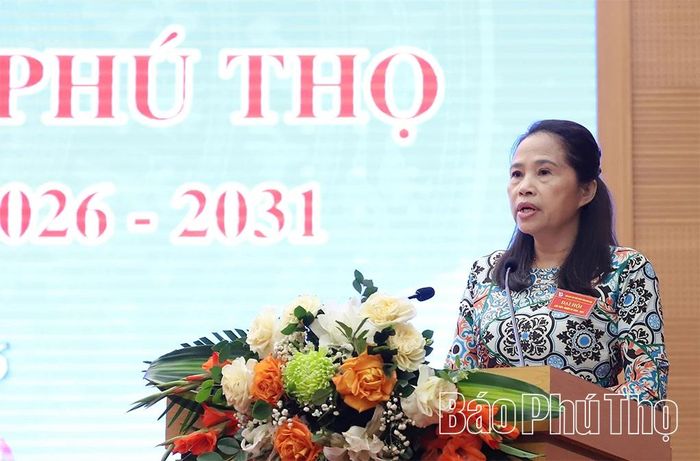 Đại biểu tham luận tại Đại hội.