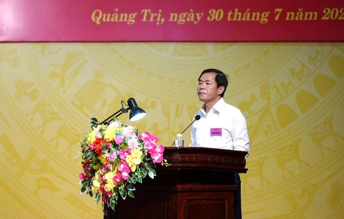 Đồng chí Nguyễn Văn Phương, Bí thư Tỉnh ủy, Trưởng ban Chỉ đạo yêu cầu các lực lượng nêu cao tinh thần trách nhiệm, nắm vững nội dung để cuộc diễn tập đạt được mục đích, yêu cầu đề ra - Ảnh: T.Đ