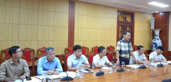 Đại diện lãnh đạo các ngành chức năng phát biểu, trao đổi ý kiến - Ảnh: H.Tr