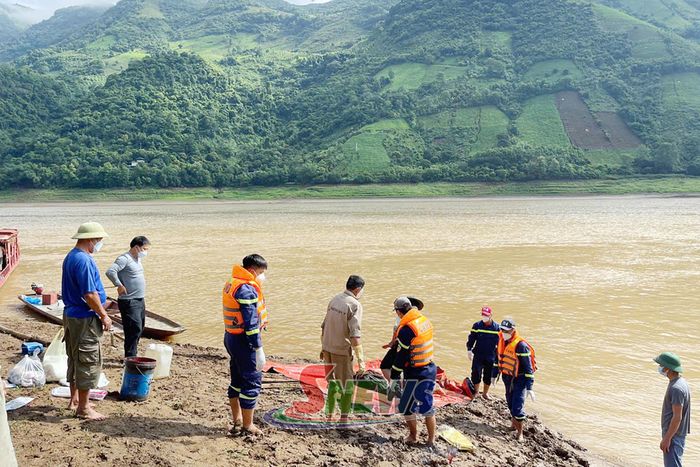 Các lực lượng tìm thấy thi thể nạn nhân ông Đ.V.S