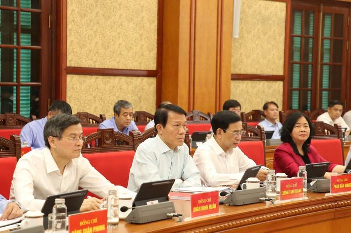 Các đồng chí đại biểu dự Phiên họp. (Ảnh: Cổng TTĐT Đảng Cộng sản Việt Nam)