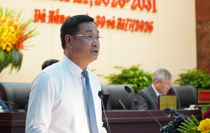 Bí thư Thành ủy Đà Nẵng Lê Ngọc Quang phát biểu