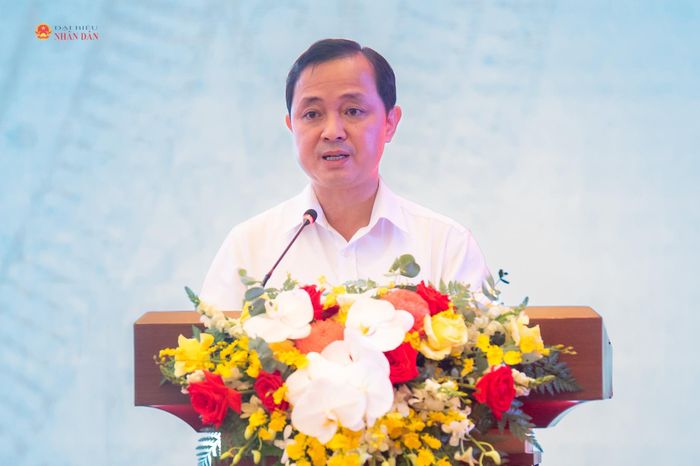 Phó Trưởng Ban Nội chính Trung ương Nguyễn Xuân Trường trình bày tham luận tại Diễn đàn. Ảnh: Phạm Thắng