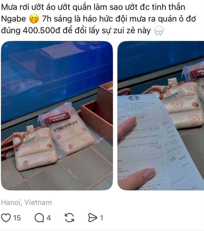 Nhiều người trẻ quyết định chi tiêu hơn 400.000 đồng để được nhận quà tặng của Starbucks