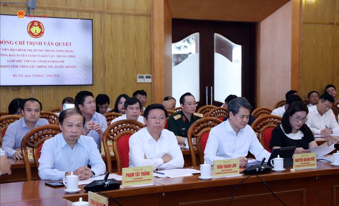 Các đại biểu tham dự cuộc làm việc