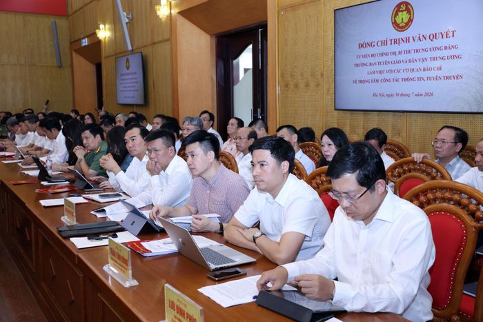 Các đại biểu tham dự cuộc làm việc