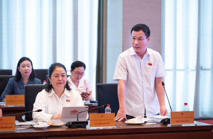 Phó Chủ nhiệm Ủy ban Văn hóa và Xã hội Triệu Thế Hùng đề nghị có cơ chế, chính sách ưu đãi cho các công ty khai thác được các thị trường lao động chất lượng cao