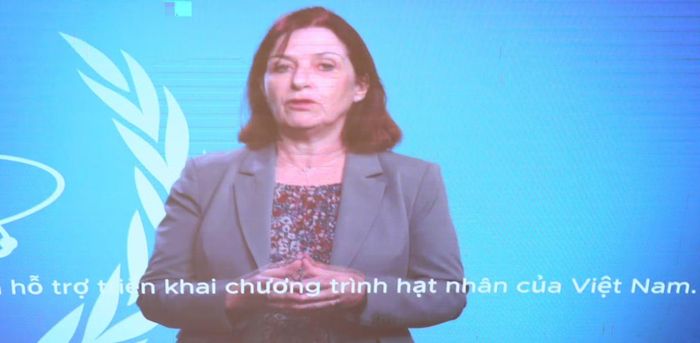 Phó Tổng Giám đốc IAEA Karine Herviou gửi thông điệp tới hội nghị.