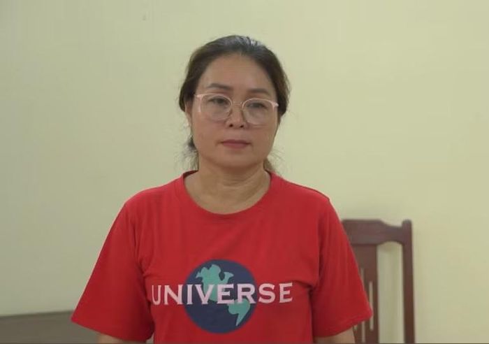 Lê Thị Hải Anh tại thời điểm bị khởi tố.