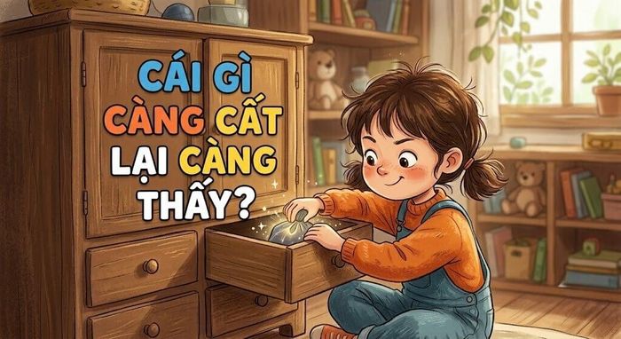 Câu đố hack não: Cái gì càng cất lại càng thấy? (Ảnh minh họa)