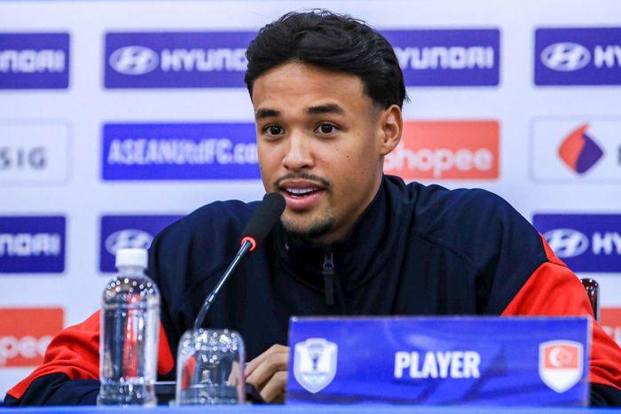Tiền đạo Ilhan Fandi của tuyển Singapore. Ảnh: Ngọc Tú