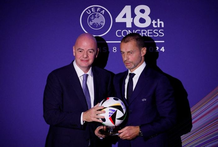  Chủ tịch UEFA Aleksander Ceferin phản đối kịch liệt trước nhiều kế hoạch của Infantino. Ảnh: Reuters. 