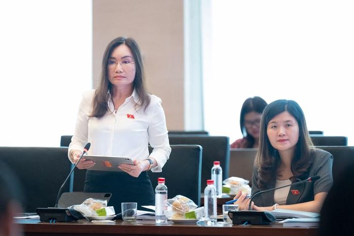 Đại biểu Quốc hội Phạm Thu Xanh phát biểu