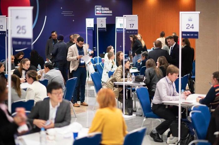 Các phiên đàm phán B2B được tối ưu hóa tại Hội nghị MICE toàn cầu. Ảnh: BTC