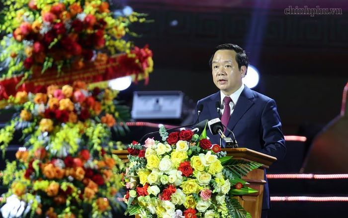 Bí thư Tỉnh ủy Hưng Yên Phạm Quang Ngọc phát biểu - Ảnh: VGP/Phương Nguyên
