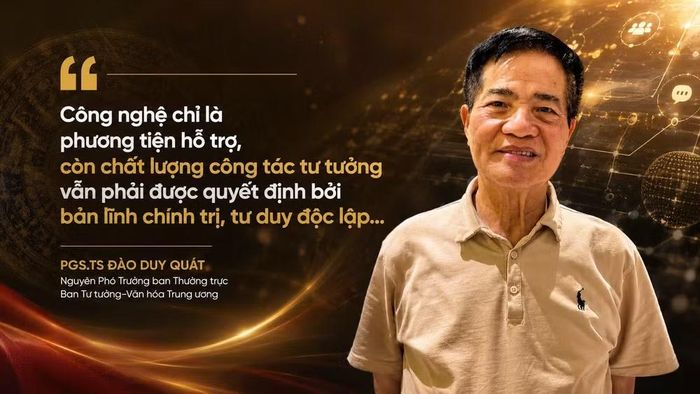 Phó Giáo sư, Tiến sĩ Đào Duy Quát, nguyên Phó Trưởng ban Thường trực Ban Tư tưởng-Văn hóa Trung ương.