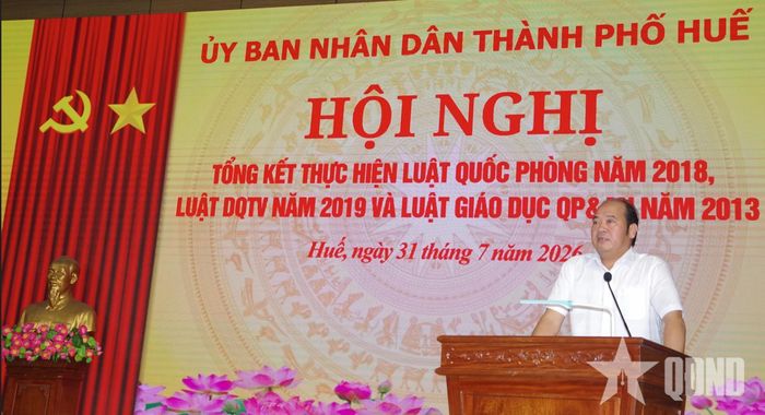 Phó chủ tịch UBND thành phố Nguyễn Văn Mạnh phát biểu tại hội nghị.
