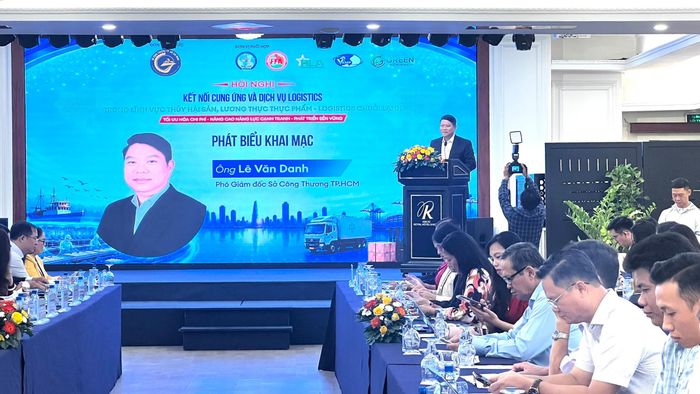 Ông Lê Văn Danh, Phó Giám đốc Sở Công thương TPHCM phát biểu tại hội nghị. Ảnh: MINH XUÂN