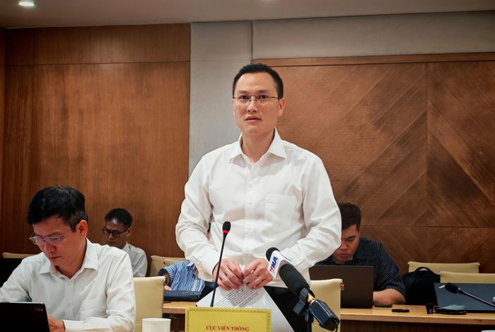  Ông Nguyễn Anh Cương phát biểu tại cuộc họp báo. Ảnh: TRẦN BÌNH 