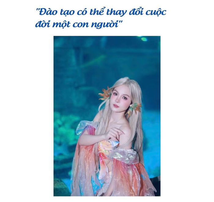 - Sau nhiều năm theo đuổi nghề biểu diễn, điều gì khiến chị quyết định chuyển sang công việc đào tạo, thay vì chỉ gắn bó với sân khấu dưới nước?