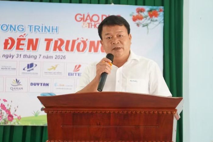 Ông Phạm Hồng Thắng, Phó Giám đốc Sở GD&amp;ĐT TP Đồng Nai phát biểu tại chương trình.
