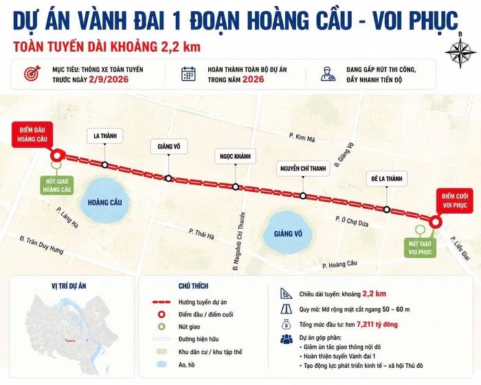 Bản đồ toàn tuyến của dự án.