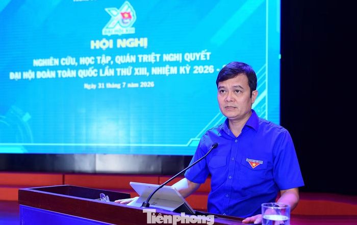 Anh Bùi Quang Huy phát biểu kết luận hội nghị. Ảnh: Xuân Tùng