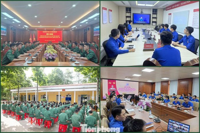 Hơn 250 nghìn cán bộ, đoàn viên thanh niên Quân đội đã tham gia Hội nghị trực tuyến toàn quốc do Trung ương Đoàn tổ chức.