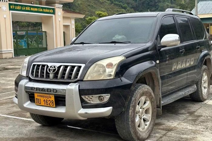 Chiếc xe hai đối tượng dùng để chở ma túy.
