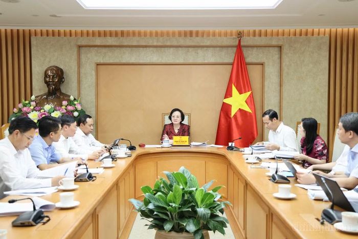  Phó Thủ tướng Phạm Thị Thanh Trà phát biểu tại cuộc họp. Ảnh: VGP 