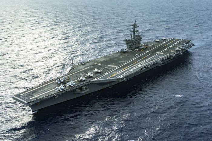 Tàu sân bay USS George Washington di chuyển qua biển Philippine ngày 15/6/2025. Ảnh: newsweek.com/Hải quân Hoa Kỳ