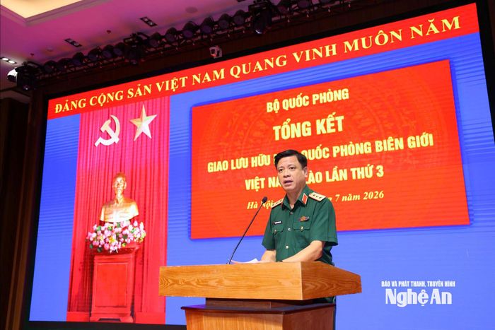 Thượng tướng Nguyễn Trường Thắng phát biểu chỉ đạo tại hội nghị.