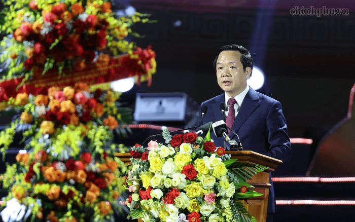 Bí thư Tỉnh ủy Hưng Yên Phạm Quang Ngọc phát biểu. Ảnh: VGP/Phương Nguyên