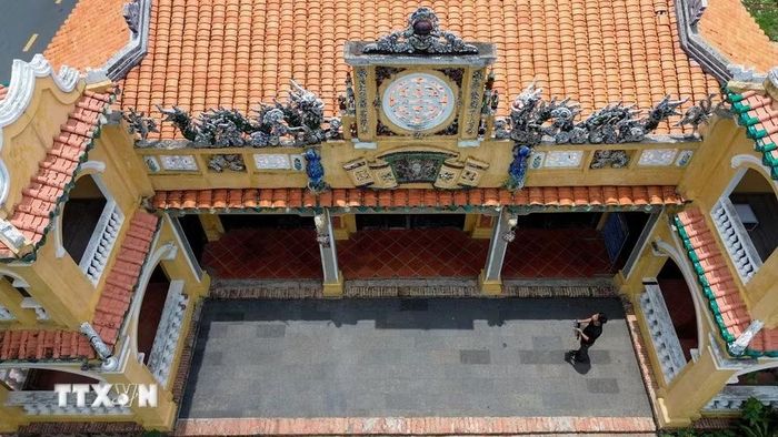 Hơn một thế kỷ tồn tại, Đình Hiệp Ninh vẫn lưu giữ nhiều giá trị lịch sử, kiến trúc và văn hóa, trở thành chứng tích về quá trình hình thành cộng đồng cư dân trên vùng đất Tây Ninh. (Ảnh: Giang Phương/TTXVN)
