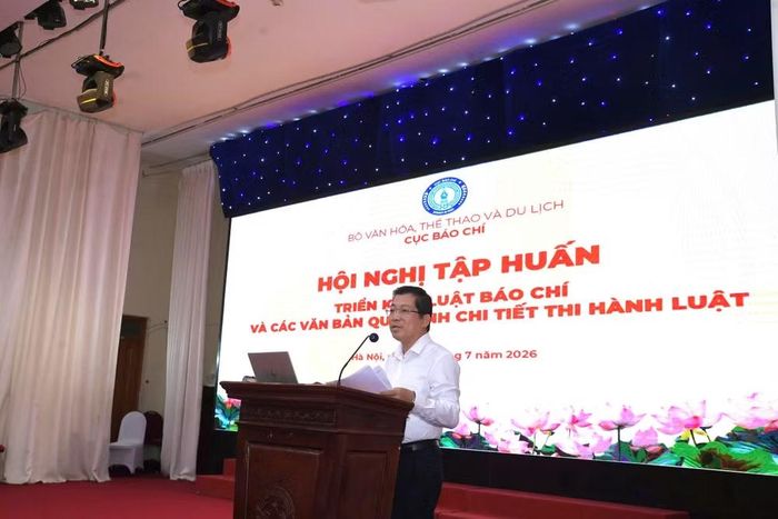 Ông Lưu Đình Phúc, Cục trưởng Cục Báo chí. (Ảnh: PV/Vietnam+)