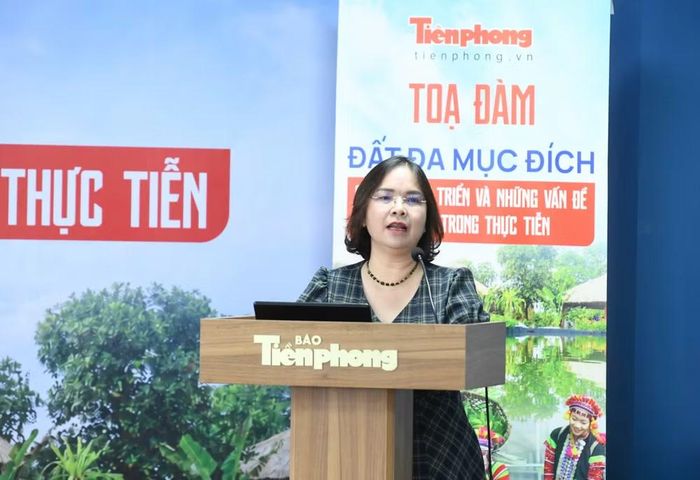 Bà Đoàn Thị Thanh Mỹ, Phó Cục trưởng Cục Quản lý đất đai, Bộ Nông nghiệp và Môi trường. (Ảnh: BTC)