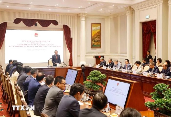 Tổng Bí thư, Chủ tịch nước Tô Lâm phát biểu. (Ảnh: Thống Nhất/TTXVN)