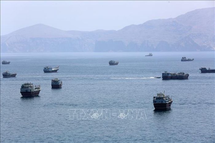 Quang cảnh eo biển Hormuz. Ảnh: THX/TTXVN phát