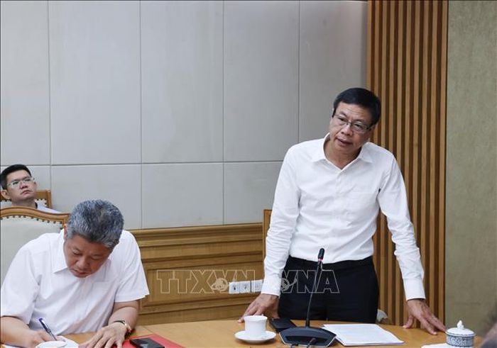 Thứ trưởng Bộ Khoa học và Công nghệ Lê Xuân Định phát biểu. Ảnh: Lâm Khánh/TTXVN