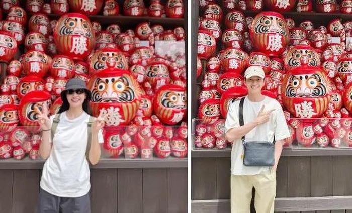 Ảnh du lịch tại Nhật Bản của Uyên Endy bị soi trùng hợp với khoảnh khắc mà Ngô Kiến Huy đăng tải trước đó. Ảnh: Internet.