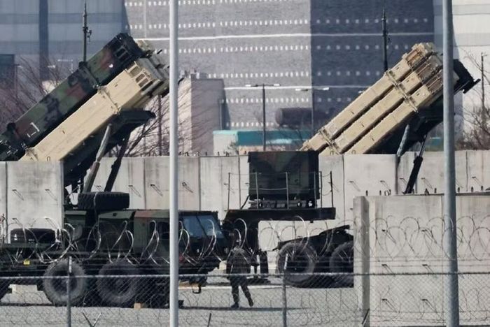 Các loại bệ phóng hệ thống đánh chặn Patriot. Ảnh: Yonhap.
