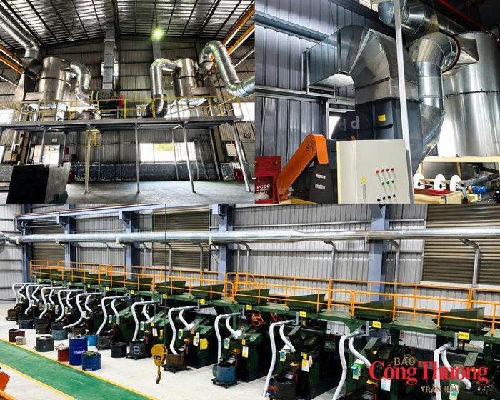 Hệ thống xử lý khí thải ba cấp do Ha Lô phát triển được lắp đặt thực tế tại nhà máy, vận hành khép kín theo nguyên lý "rửa - tách - tái tuần hoàn". 
