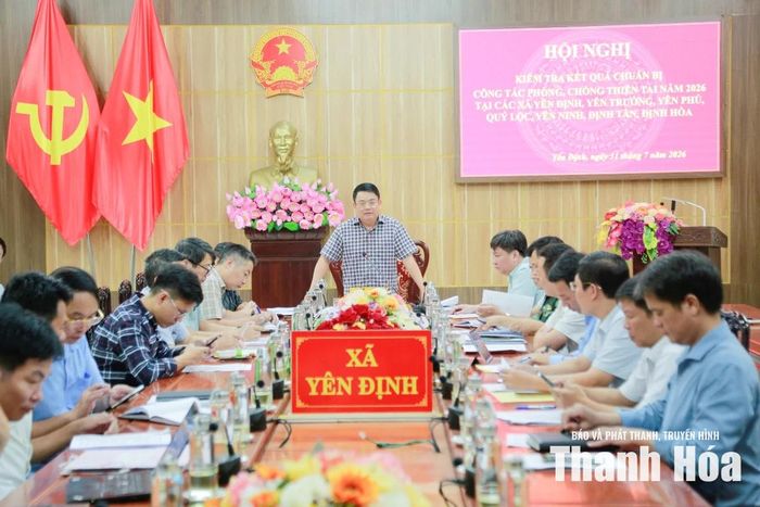 Giám đốc Sở Công thương Nguyễn Tiến Hiệu, Trưởng đoàn kiểm tra phát biểu tại buổi làm việc với các địa phương.