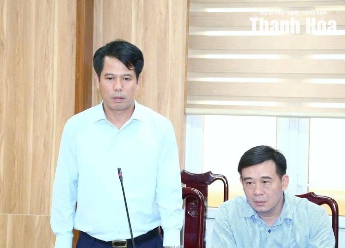 Trưởng ban Tuyên giáo và Dân vận Tỉnh ủy Đào Xuân Yên phát biểu cảm ơn.