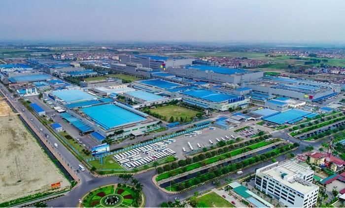 Khu công nghiệp Quang Châu - động lực tạo dòng tiền cho bất động sản. (Ảnh: Báo Bắc Ninh).