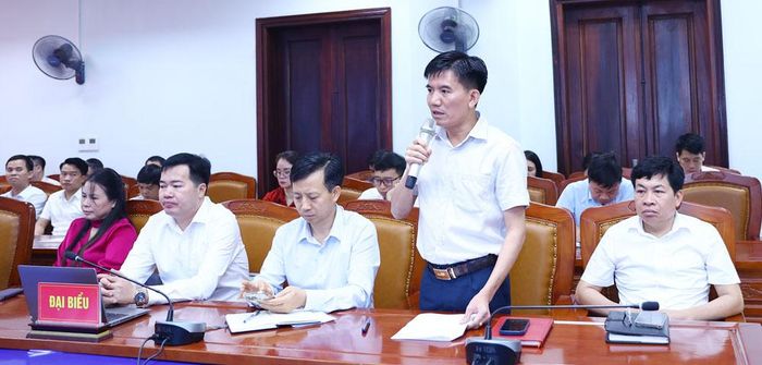  Đại biểu thảo luận tại hội nghị triển khai nhiệm vụ công tác tuyên giáo, dân vận 6 tháng cuối năm 2026. 