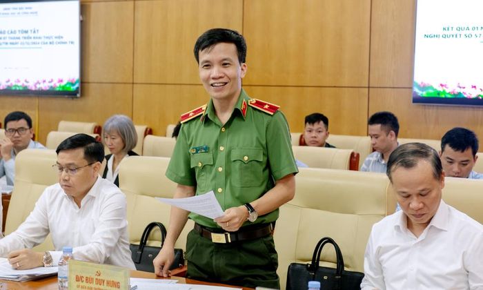  Lãnh đạo Công an tỉnh đề nghị các cơ quan, đơn vị tập trung hoàn thành đúng tiến độ được giao về Nghị quyết 57. 