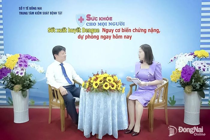 ThS BS.CKII Nguyễn Trọng Nghĩa chia sẻ tại tọa đàm “Sức khỏe cho mọi người”, chủ đề “Sốt xuất huyết Dengue: Nguy cơ biến chứng nặng, dự phòng ngay hôm nay” do Trung tâm Kiểm soát bệnh tật thành phố Đồng Nai thực hiện vào tháng 6-2026