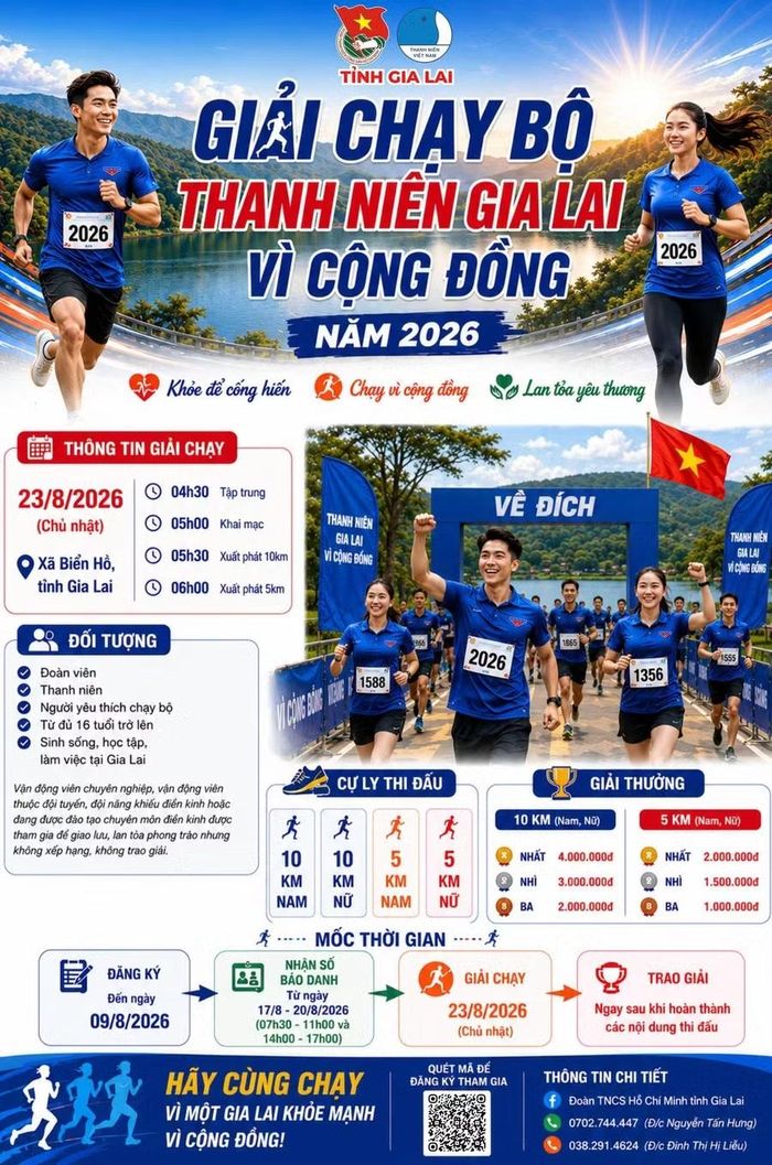 Đoàn viên thanh niên yêu thích chạy bộ có thể đăng ký tham gia bằng cách quét mã QR. Ảnh: ĐVCC