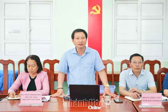 Đại diện Ban Nội chính Tỉnh ủy tham gia ý kiến, đề xuất giải pháp tháo gỡ khó khăn trong quá trình triển khai dự án.
